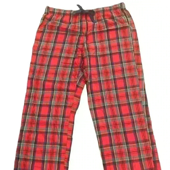 Victoria's Secret Red Tartan Plaid Pajama Bottoms NWT size Large - Picture 1 of 6
